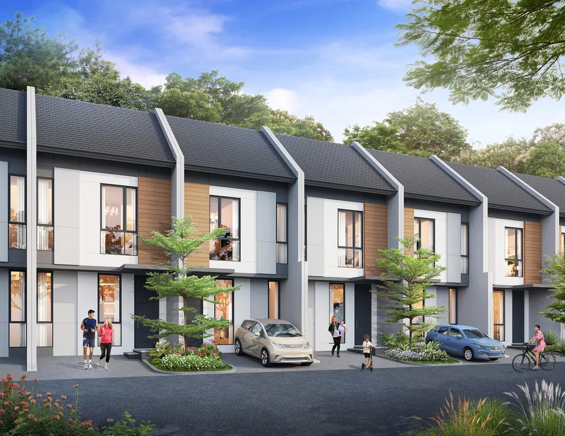 Chelia 5 — Evening Render, Keluarga, Taman Depan