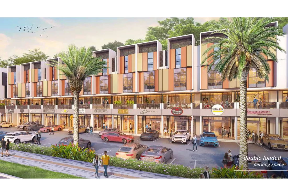 Street View Facade — Double Loaded Parking 350+ Lot, Shopfront