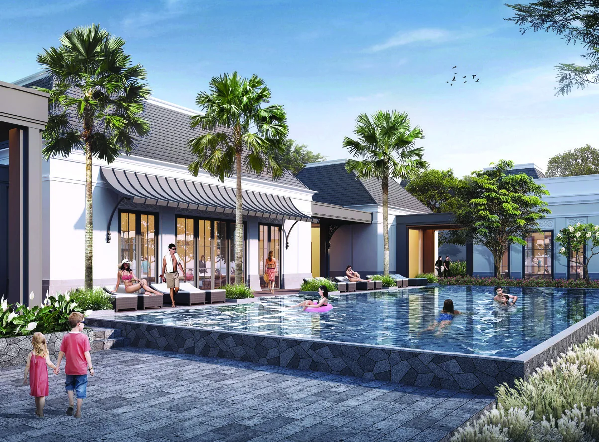 Club House + Kolam Renang Jasmia — Palm Trees, Keluarga