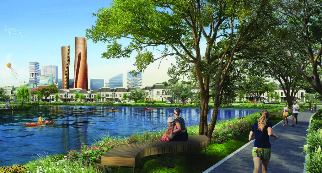 Lakeside Promenade — Danau, Greenway, Skyline Township