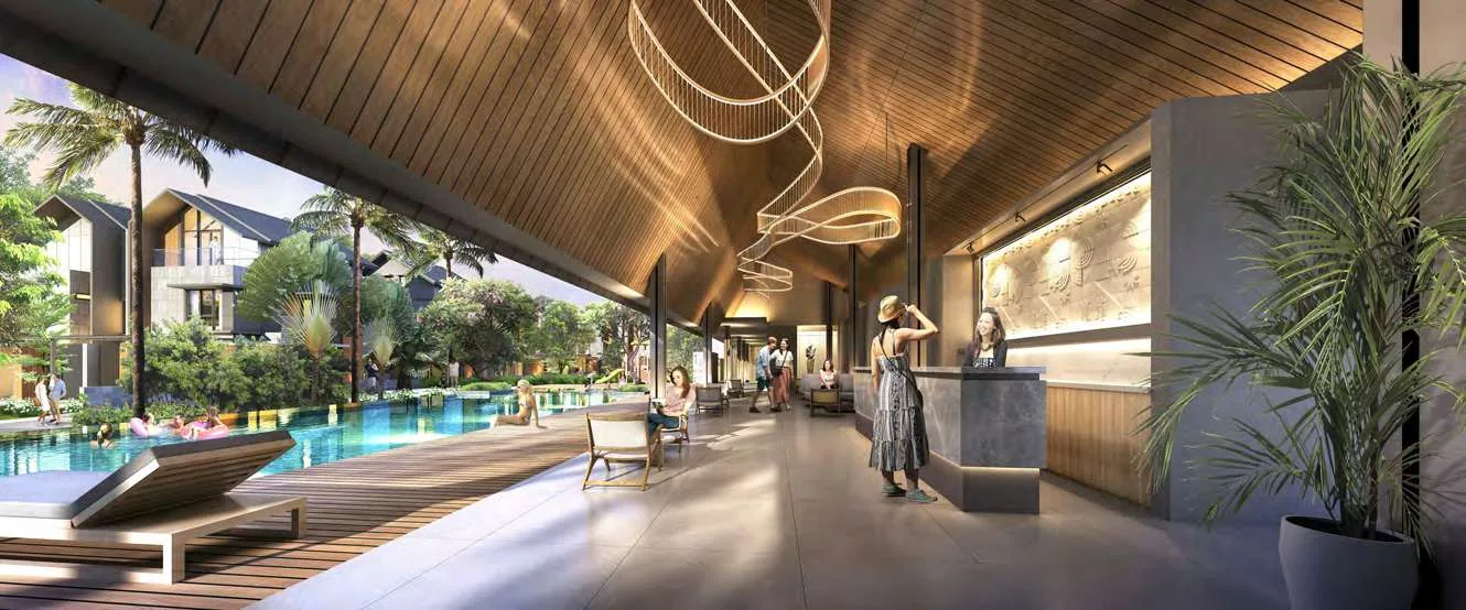 Club House Vanica — Pool Deck Resort Style, Wood Ceiling