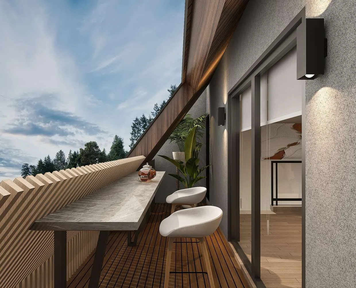 Attic Outdoor Bar — Deck Counter, Tropical View (Ideas & Inspiration)